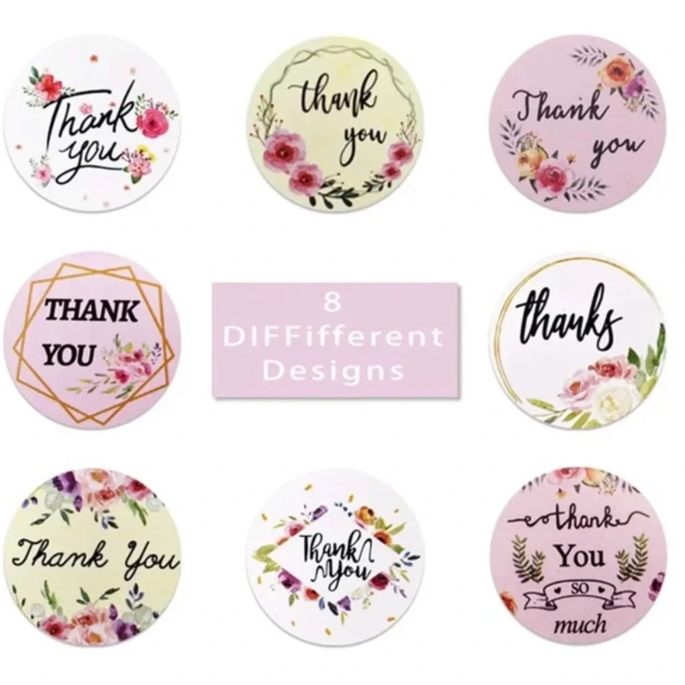 500 Thank You Stickers Round 1